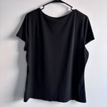 East 5th  size L Black Short Sleeve Top with Brown Accents Photo 4