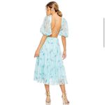 Mac Duggal Lace-Up Back Floral Print Dress Photo 3