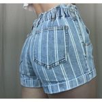 PacSun High Rise Paperbag Stretch Waist Striped Mom Shorts Size XS Photo 1