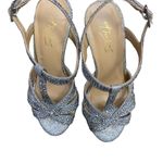 Thalia Sodi EUC  Silver Rhinestone Heels 5M Photo 2