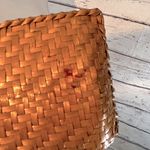 RATTAN PURSE Vintage w Chain Shoulder Strap Photo 6