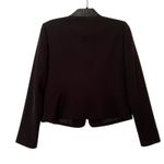 Jones New York Black Fitted Cropped Blazer Jacket Y2K Womens 4 Collarless Preppy Photo 1
