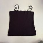 H&M & American Eagle Ribbed Crop Top Bundle Beige & Black Spaghetti Strap Size S Photo 7