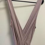 Miou muse Los Angeles women's lilac romper long flowy legs size small Gray Photo 0