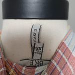 BKE lace up plaid button down size xs Photo 8