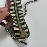 Betsey Johnson Y2K Cheetah Rose Print Heart Shaped Chain Shoulder Bag Biker Core Photo 4