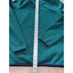 L.L. Bean Women's Sweater Fleece Snap Pullover Jacket Teal Blue Size Medium Photo 8