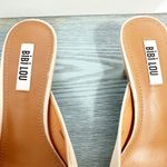 Bibi Lou Anthropologie Cream Satin Jewled Heeled Mules 38 Size 8 Photo 3