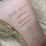 Kate Spade  ♠️ new york Briana Platform Block Heel Gold Glitter Heels Women’s 7.5 Photo 9
