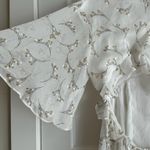 Selfie Leslie Flissy Angel Sleeve Cutout Babydoll Dress In White Photo 6