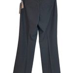 Nicole Miller  New Black Career Pants Flat Front Classic Trousers Women's Size 6 Photo 2