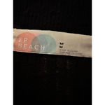 Free People  Riding Waves Midi Sweater, Black Medium Photo 9