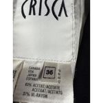 Crisca Blazer Womens 36‎ Black Double Breasted Ruffle Cuff Lined Made Germany Photo 1