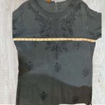 Geeta Casual Indian Maxi Long Sleeve Caftan Boho Dress Free Size Blue Size undefined Photo 9