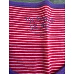 Victoria's Secret Pink Stripe Sleepshirt Tunic Dress Purple Trim S Photo 2