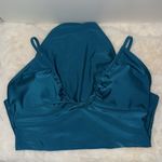 Shade & Shore  One Piece Plunge Tie Front Swimsuit Women’s L Large 12-14 Teal Photo 6