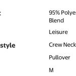 None New Red Long Sleeve Sweater M Photo 7