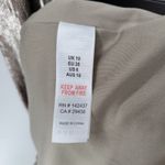 Little Mistress  Womens Sequin Dress 6 Gold Metallic Belt V Neck 3/4 Sleeve Maxi Photo 11