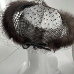 Vintage mink halo with cage. Brown Photo 3