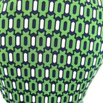 Kiara Womens Dress Size Small Short Sleeve Green Geometric Knot Mini Stretch Photo 3