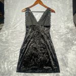 Free People Black Velvet Tank Top Small Babydoll Lace Romantic Whimsy Fairycore Photo 8