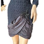 Vintage 80's Diamond's Run by Wayne Diamond sequin beaded black dress X Photo 4