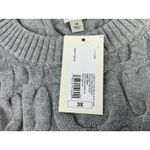 A New Day Women's Grey Textured Cable Knit Crewneck Sweater 3X Photo 5