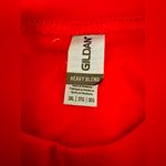 Gildan  Vibrant Red Heavy Blend Christmas Believe Sweatshirt, Size 3XL Photo 2