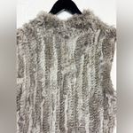 Love Token  Luxuries Genuine Dyed Rabbit Fur Vest Natural Gray. Photo 13
