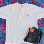 Carhartt Vintage White Tag  Henley T Photo 0