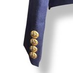 Ralph Lauren Vintage Rugby Navy Wool Blazer Gold Crest Buttons Size 2 Classic Photo 4