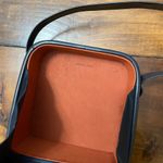 Black vintage shoulder bag with Mirror inside Handbag Photo 4