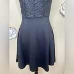 Blue Rain Francesca’s Black Lace & Crochet Lace Wilhelmina Dress Size Small Photo 4