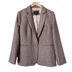 J.Crew Parke Blazer in English Birdseye Twill Wool Pink Mauve Size 12 Photo 1