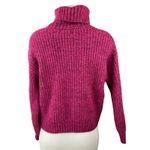 Old Navy  Women's Pink Wool Turtleneck Ribbed Knit Long Sleeve Sweater Top Sz S Photo 1