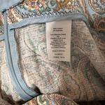 Talbots Paisley Chatham Straight Leg Pants Women’s 8P Blue Brown Funky Retro 70s Photo 5