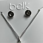 Belk  Silver and Black Jewelry Set Photo 2