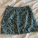 Snake Skin Mini Skirt Black Photo 3