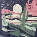 Love Peace and Lazy Days  Cotton Crop Tee Women's XS Embroidered‎ Boho Arizona Photo 4