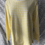 Croft & Barrow NWT  Women’s XXL Yellow Gingham Top Photo 0