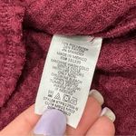 Socialite NWT  Burgundy V-Neck Waffle Knit Long Sleeve Thermal Shirt Photo 3
