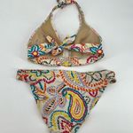 Victoria's Secret Victoria’s Secret Bikini Set Top Triangle Paisley Soft Padded colorful medium Photo 1
