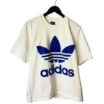 Adidas  Originals Spellout Trefoil Logo T Shirt Graphic Tee Cotton Short Sleeve Photo 1