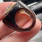 Gemorbit, Inc.,Smokey Topaz, white zircon and blue topaz ring size 8 Photo 4
