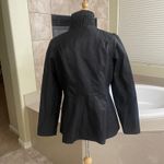 Betsey Johnson  Black Scallop Trim Jacket Women's Size M DAMGED BELT LOOPs Photo 1