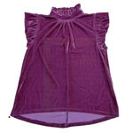 Moodie Velour High Neck Ruffle Cap Sleeve Pink Size Medium Party Occasion Photo 2