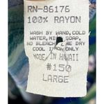 Vintage 90s Hawaiian Mini Dress Hibiscus Floral Palm Print Sleeveless Blue M Size M Photo 7