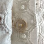 Marina Sport Oversized White Eyelet Boxy Button Up Dolman Sleeve Shirt Size 14 Photo 7