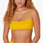 ANDIE NWT Sunbeam Yellow The Newport Swimsuit Top Size Large Photo 0
