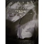 IVANA Milano Women Black Tweed Blazer Jacket Size 8 Single Button Photo 2